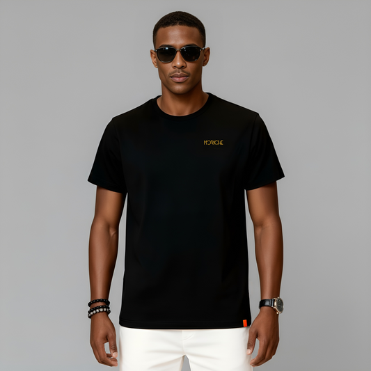 Moriche Heren T-shirt Zwart Bio-katoen en gerecycled polyester