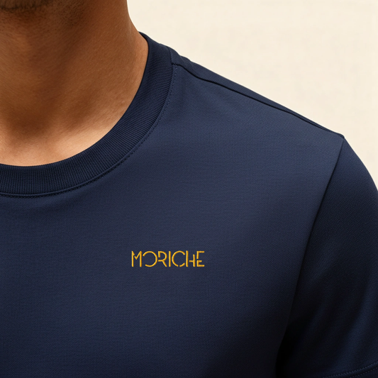 Moriche Heren T-shirt Blauw Bio-katoen en gerecycled polyester