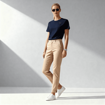 Moriche Dames T-shirt Blauw  Bio-Katoen