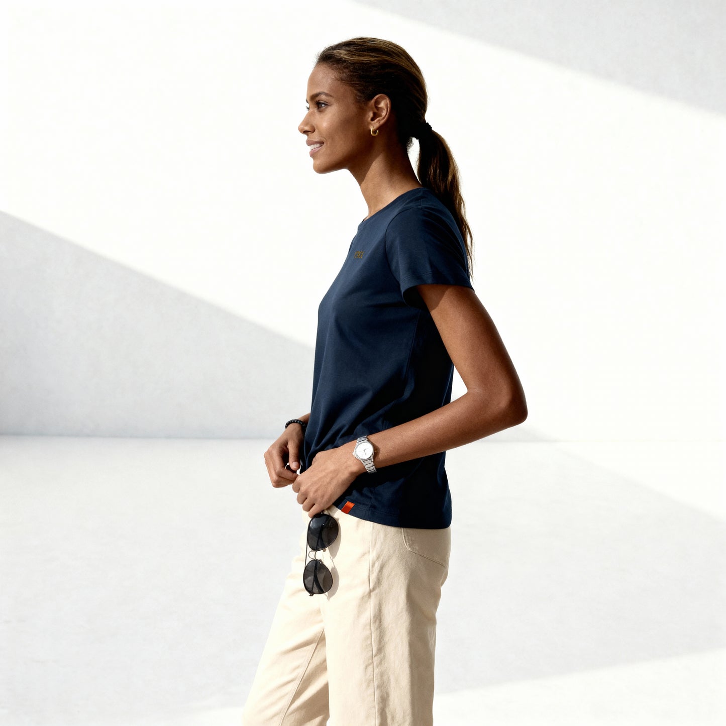 Moriche Dames T-shirt Blauw Bio-katoen en gerecycled polyester