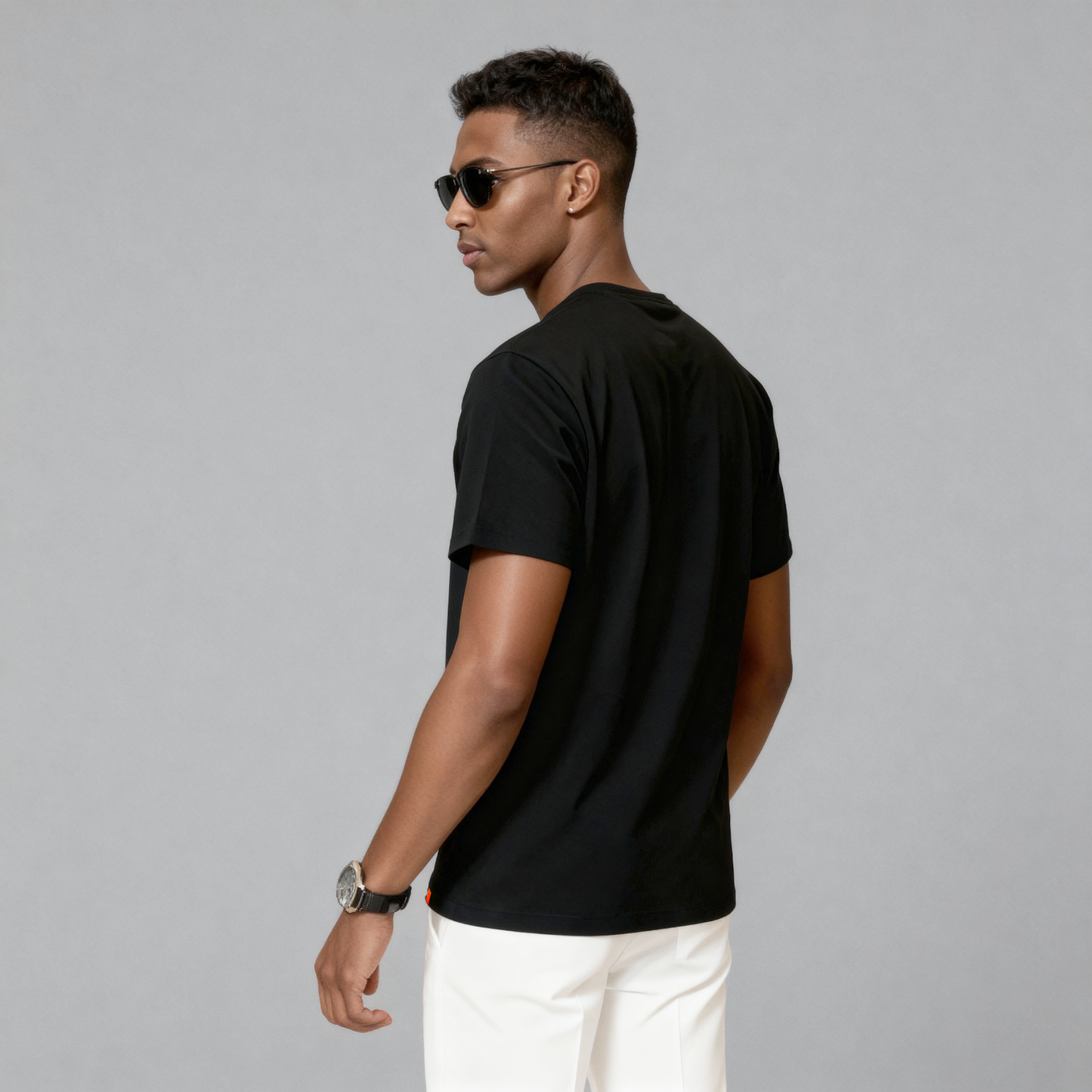 Moriche Heren T-shirt Zwart  Bio-katoen en gerecycled polyester