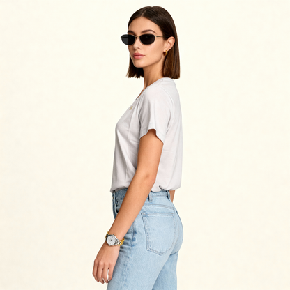 Moriche Dames T-shirt Grijs Bio-Katoen