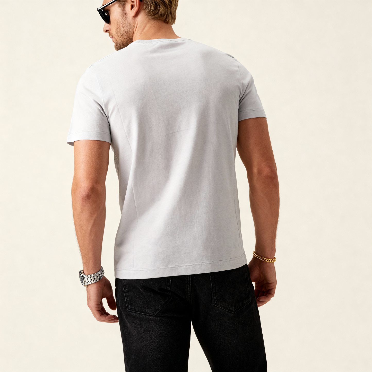 Moriche Heren T-shirt Grijs Bio-katoen en gerecycled polyester