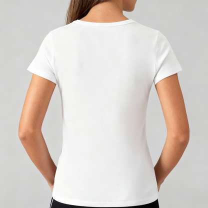 Moriche Dames T-shirt Wit Bio-katoen en gerecycled polyester