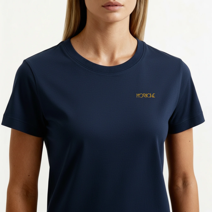 Moriche Dames T-shirt Blauw  Bio-Katoen