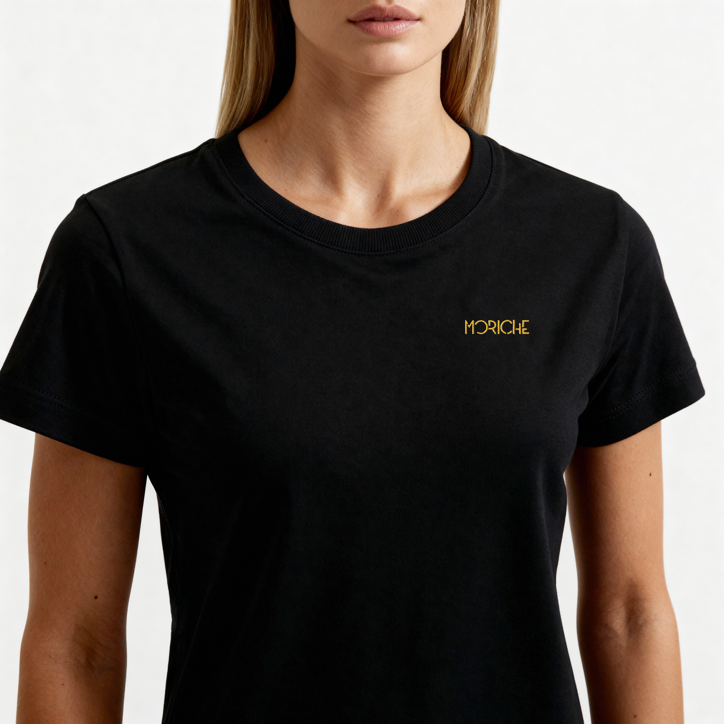 Moriche Dames T-shirt Zwart  Bio-Katoen