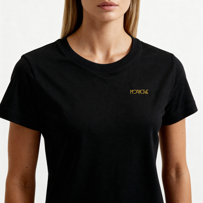 Moriche Dames T-shirt Zwart  Bio-Katoen