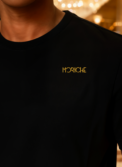 Moriche Heren T-shirt Zwart  Bio-katoen en gerecycled polyester