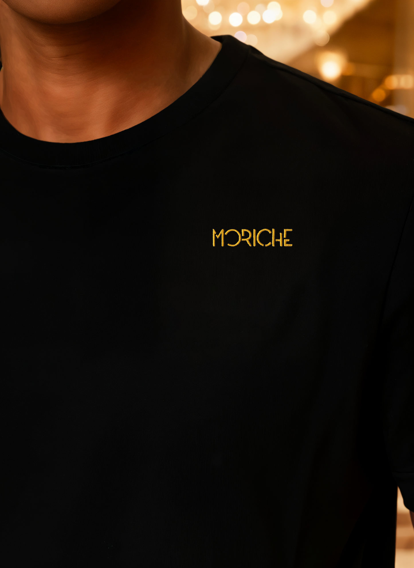 Moriche Heren T-shirt Zwart Bio-Katoen