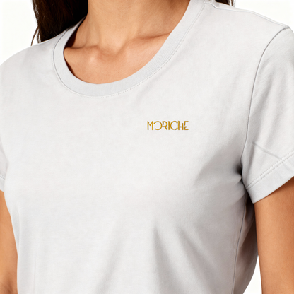 Moriche Dames T-shirt Grijs Bio-katoen en gerecycled polyester.