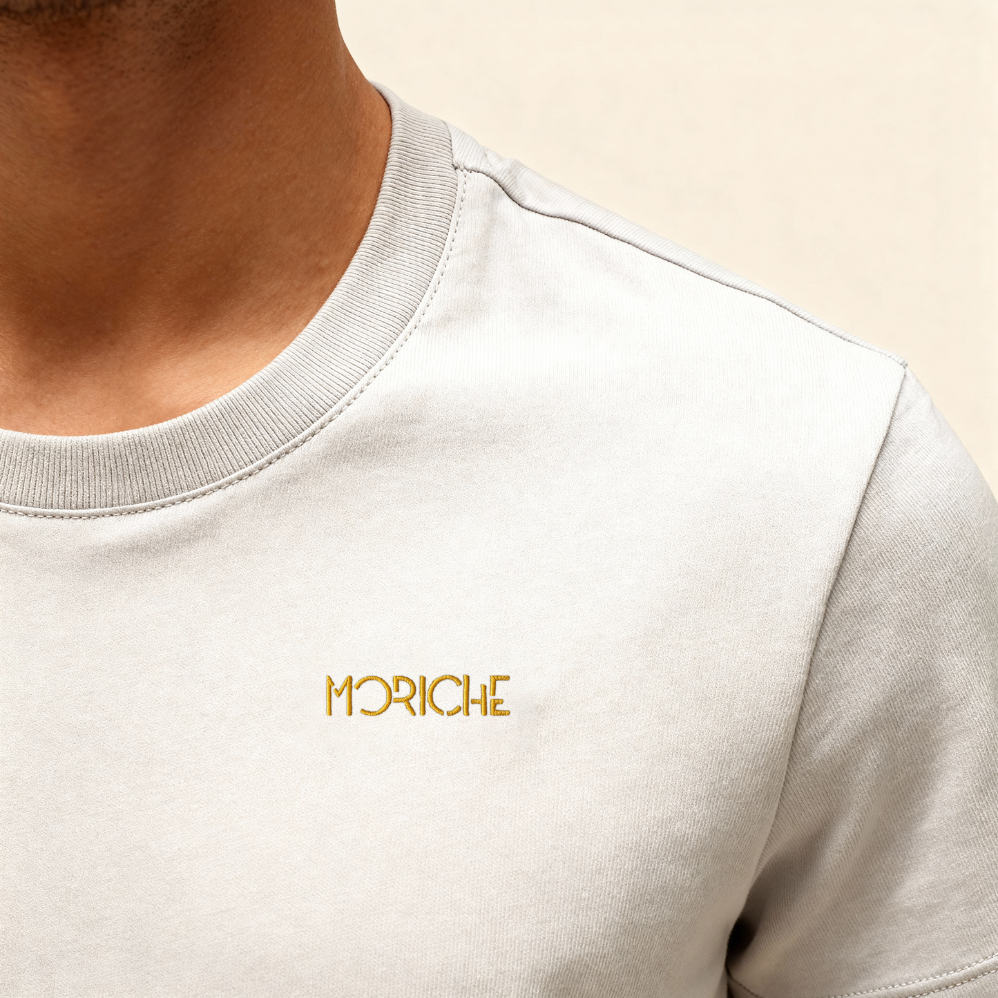 Moriche Heren T-shirt Grijs Bio-Katoen