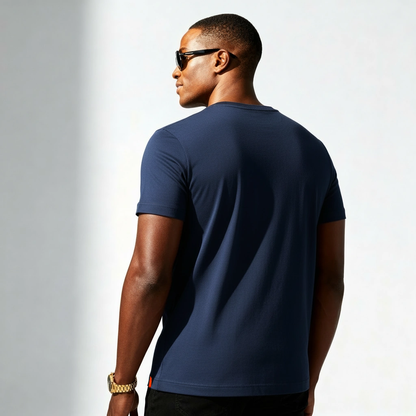 Moriche Heren T-shirt Blauw Bio-Katoen