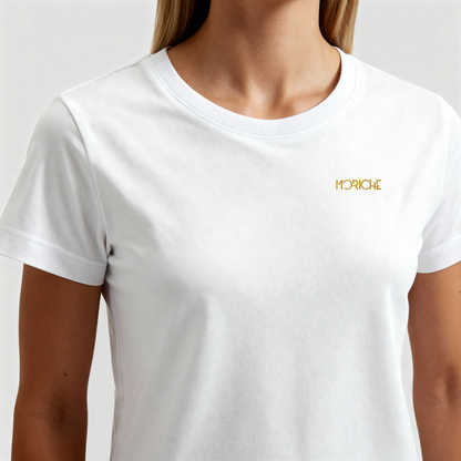 Moriche Dames T-shirt Wit Bio-katoen en gerecycled polyester