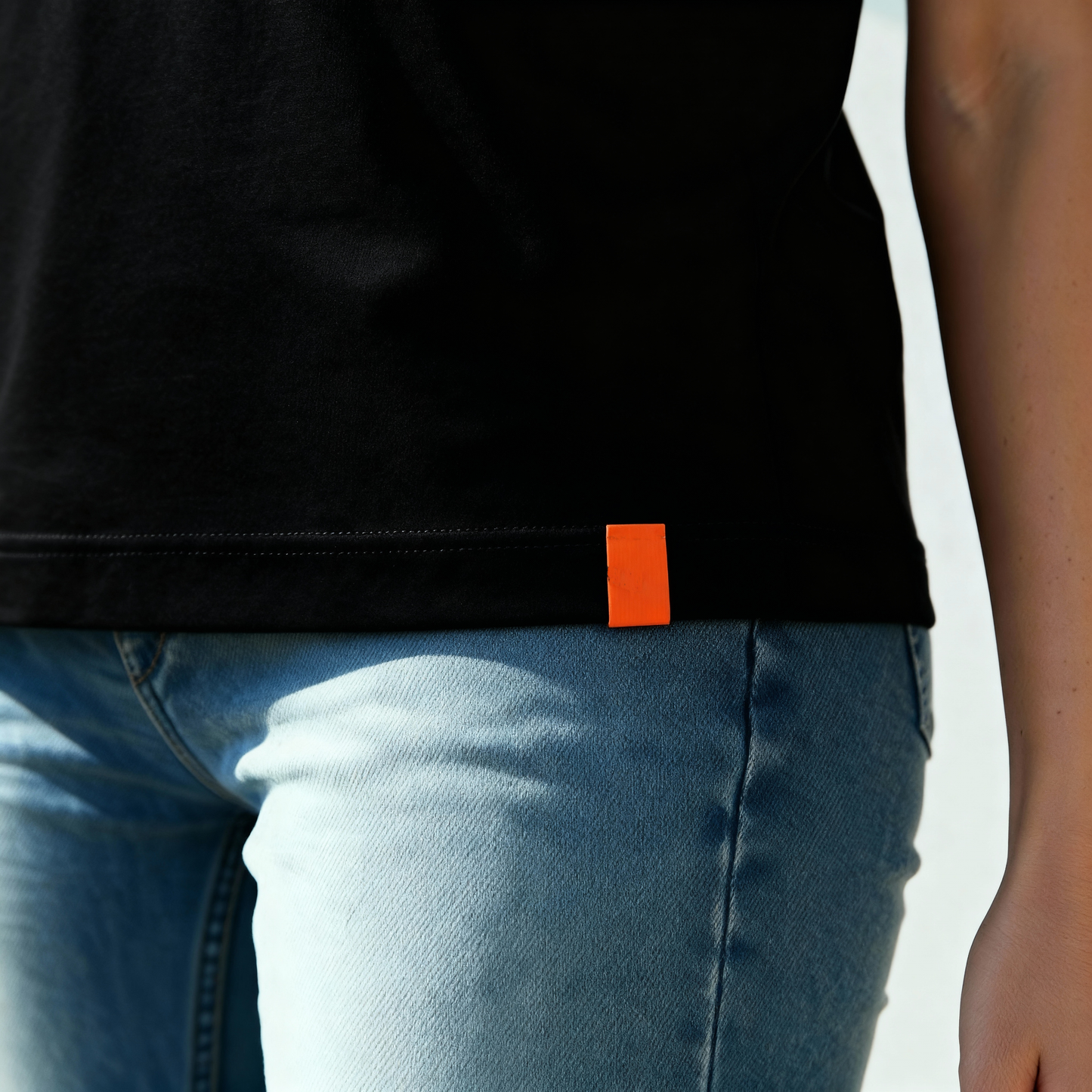 Moriche Dames T-shirt Zwart Bio-katoen en gerecycled polyester