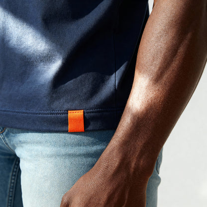 Moriche Heren T-shirt Blauw Bio-Katoen