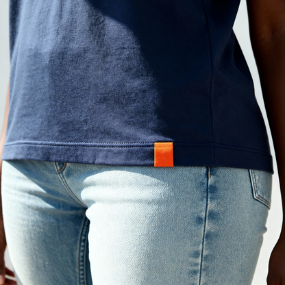 Moriche Dames T-shirt Blauw Bio-katoen en gerecycled polyester