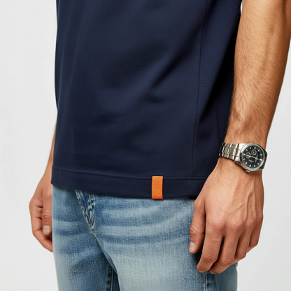 Moriche Heren T-shirt Blauw Bio-katoen en gerecycled polyester