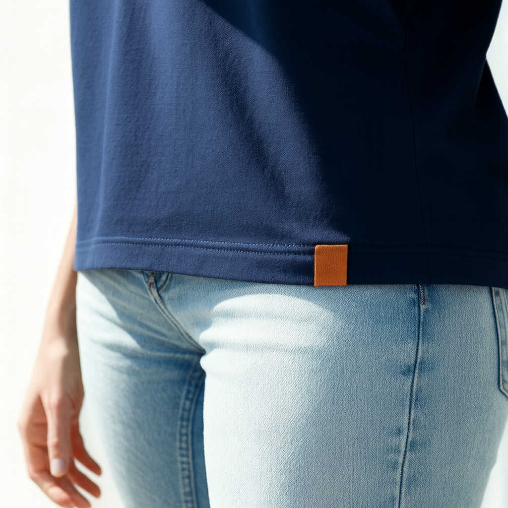 Moriche Dames T-shirt Blauw  Bio-Katoen